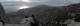 Panorama Ouest depuis le col de la Candelle. On distingue le GR98 que l'on va prendre pour retourner au col de Sugiton. (c) Christophe Antoine
963*311 pixels (39184 octets)(i4148)