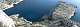 Vue de la crête de Morgiou sur le cap de Morgiou. En bas le sentier d'accès depuis Morgiou vers le col. (c) Christophe ANTOINE
700*243 pixels (28085 octets)(i1347)