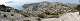  Panorama Ouest depuis la crête de Morgiou. A gauche les îles du Riou, l'île Plane, l'île de Jarre. Devant le Bec de Sormiou. (c) Christophe ANTOINE
1000*265 pixels (51699 octets)(i1348)